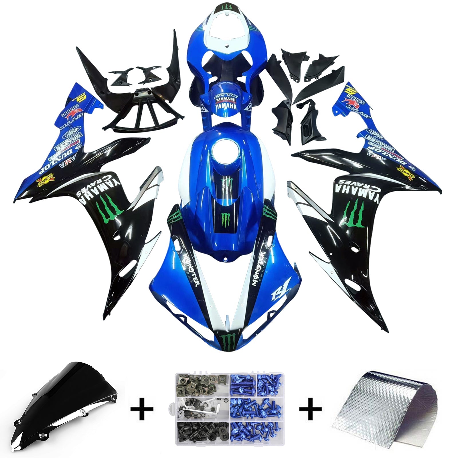 Yamaha YZF 1000 R1 2004-2006 Fairing Kit Bodywork Plastic ABS