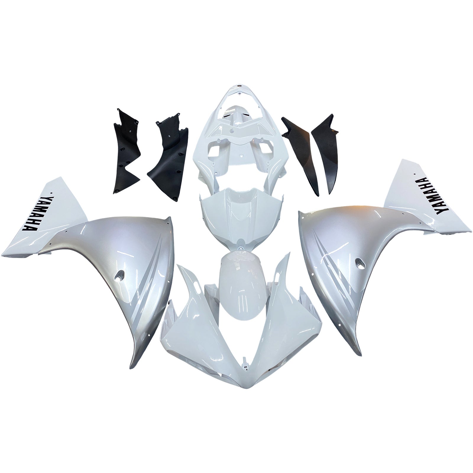 Fairings 2009-20121 Yamaha YZF-R1 White Silver R1 Generic