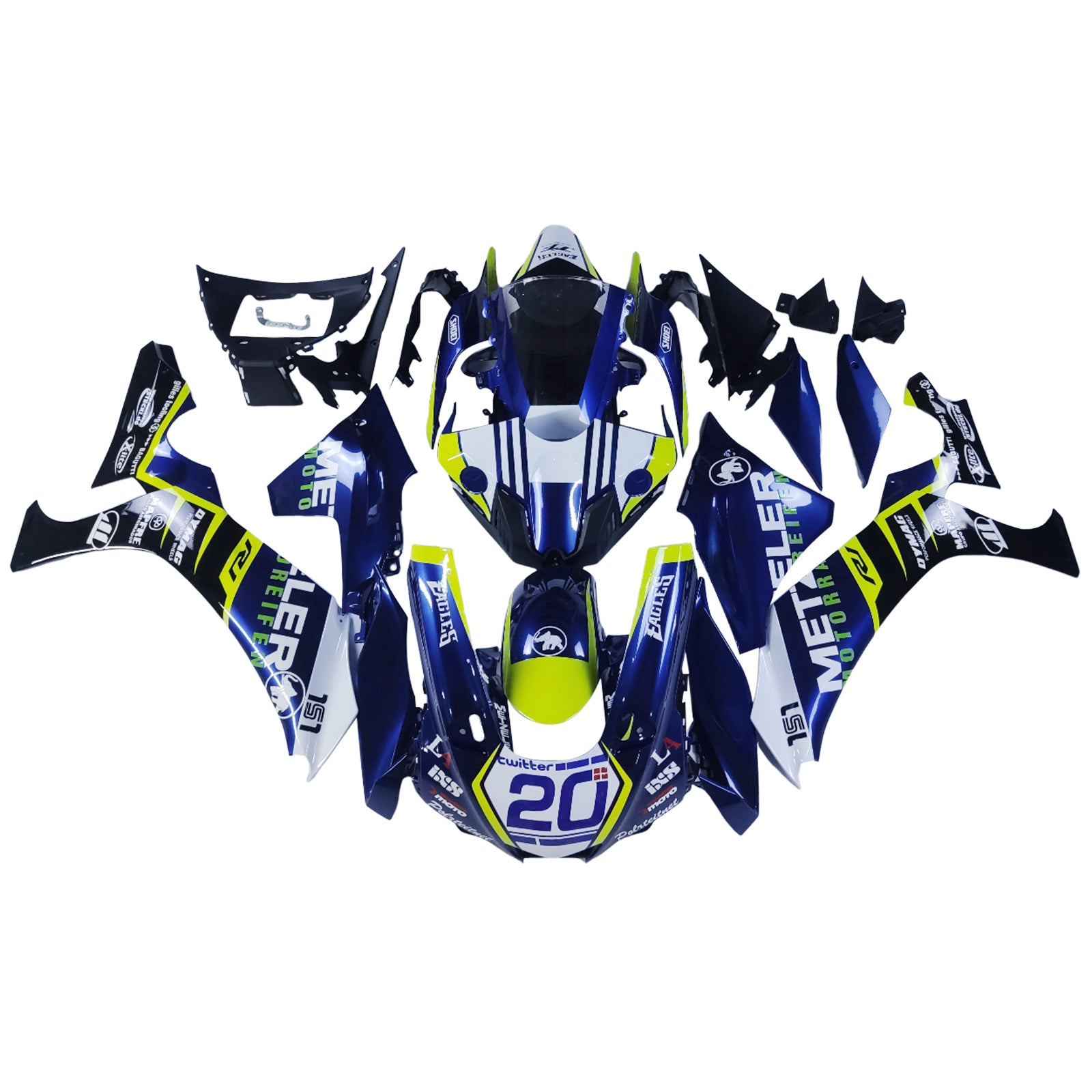 Yamaha YZF 1000 R1 2015-2019 Fairing Kit Bodywork Plastic ABS