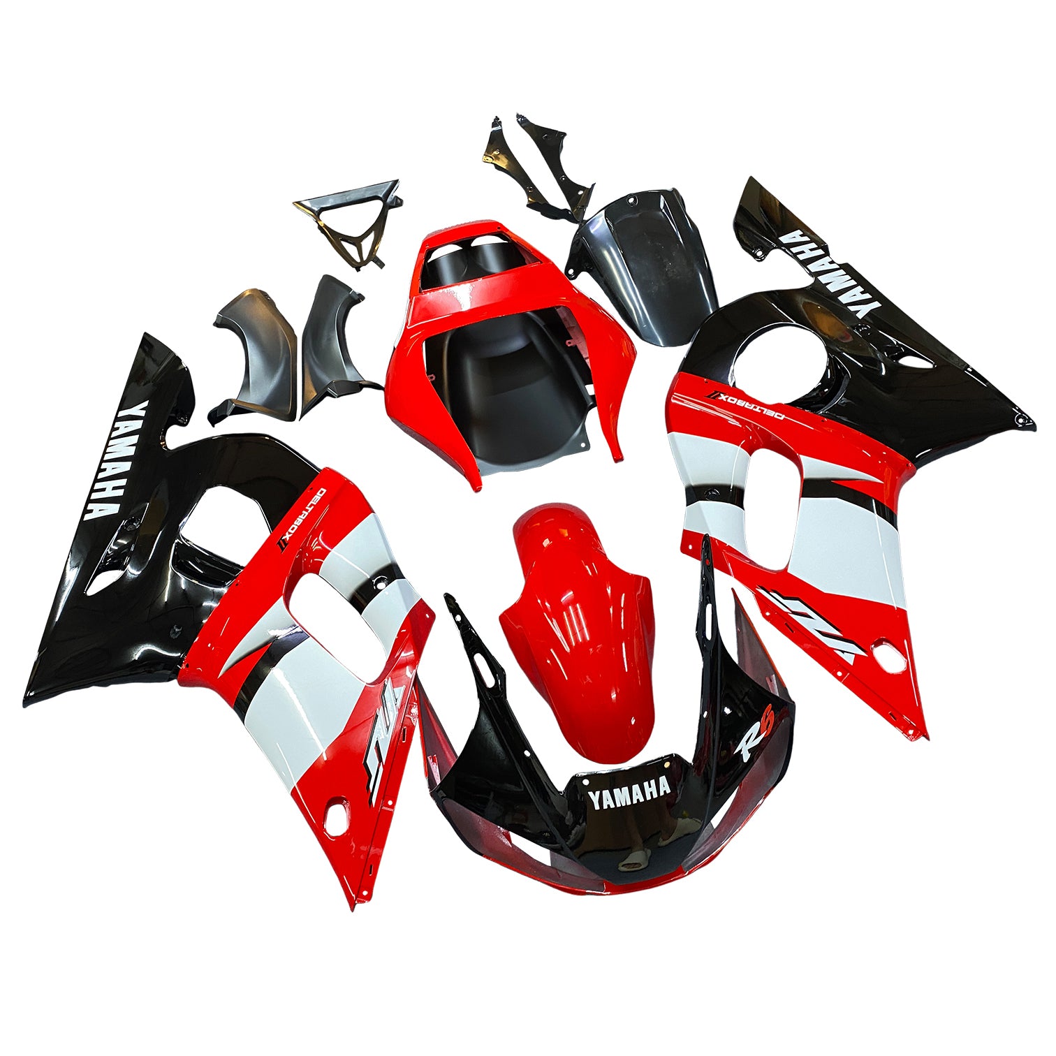 Fairings 1998-2002 Yamaha YZF-R6 Red Black R6 Generic