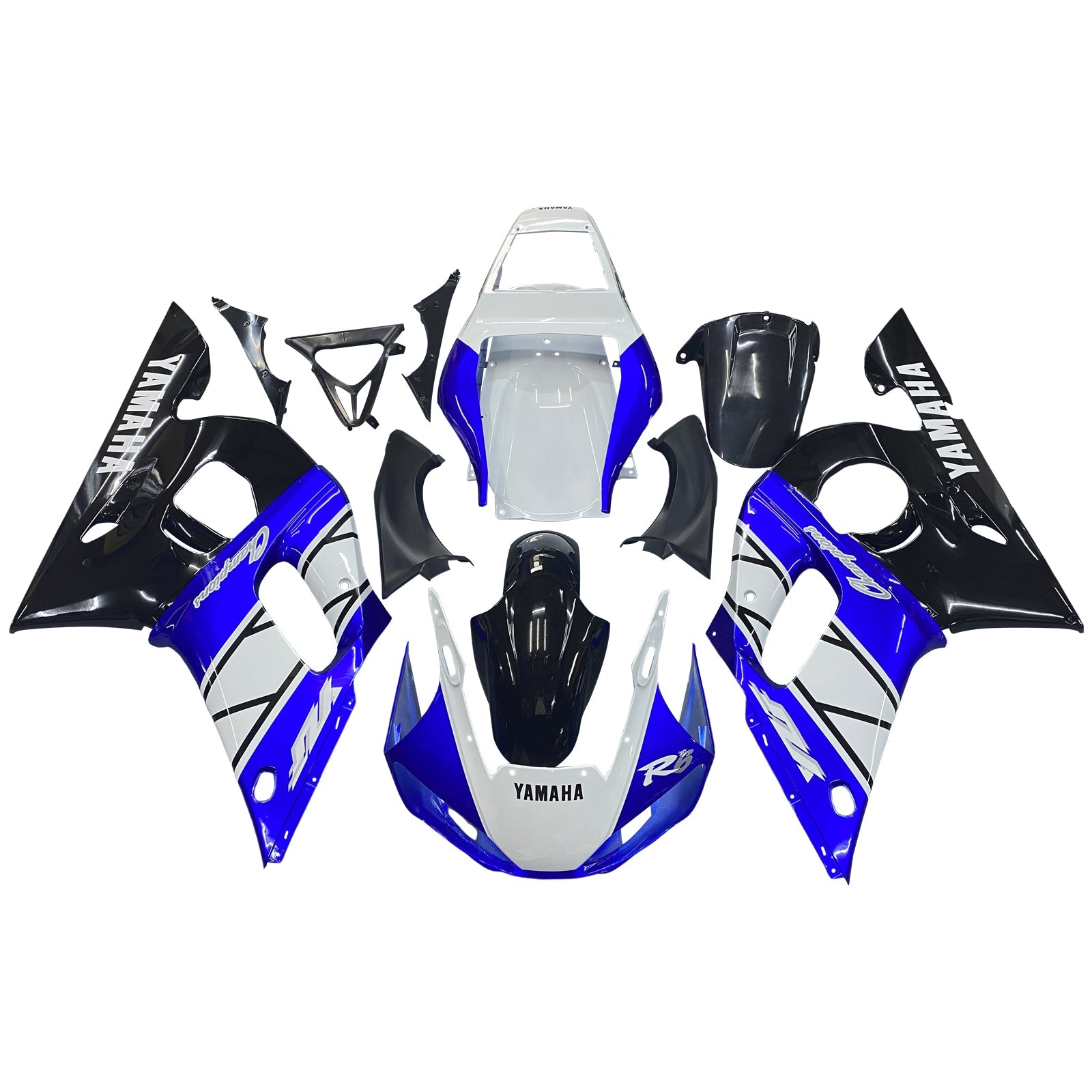 Fairings 1998-2002 Yamaha YZF-R6 Blue Black Champions R6