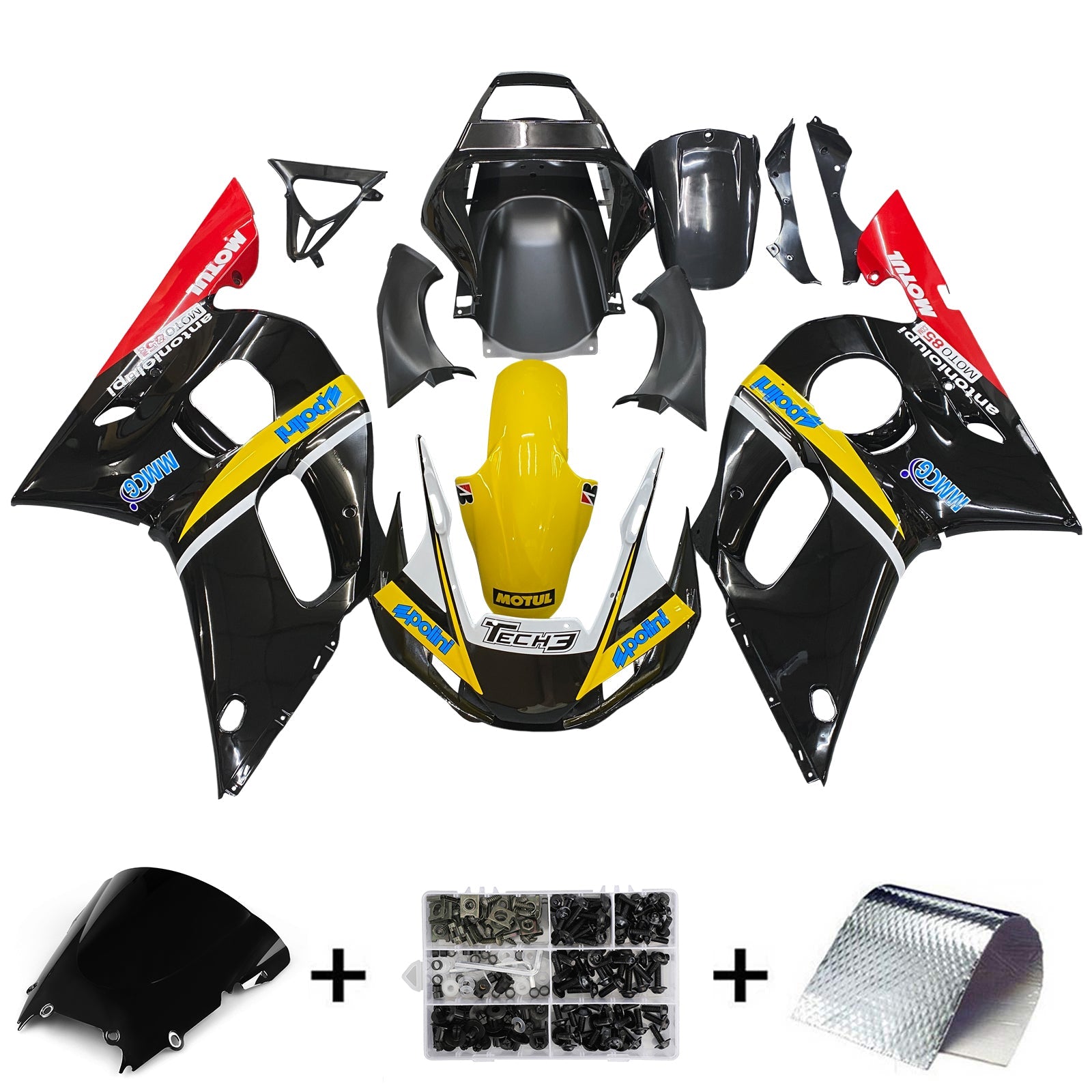 Yamaha YZF 600 R6 1998-2002 Fairing Kit Bodywork Plastic ABS