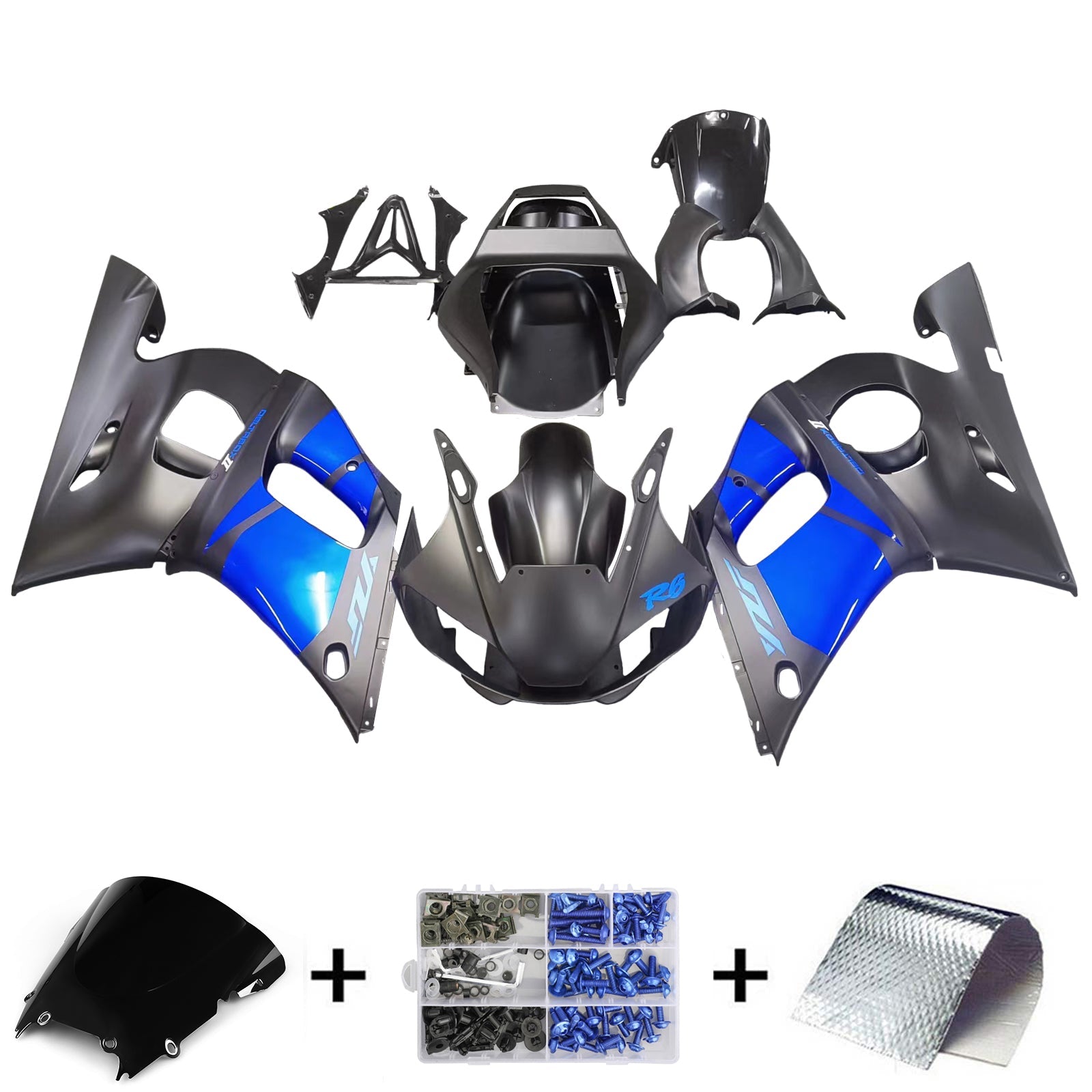 Yamaha YZF 600 R6 1998-2002 Kit Carenado Carrocería Plástico ABS