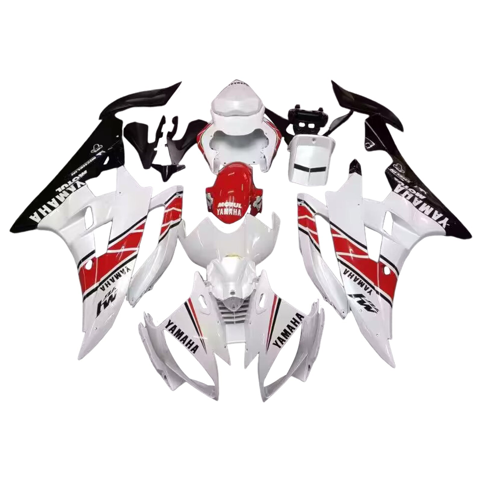 Fairings 2006-2007 Yamaha YZF-R6 White Red Black R6 Generic