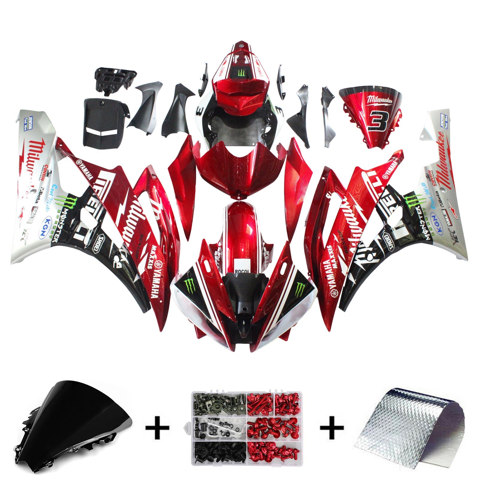 Kit de carenado para Yamaha YZF 600 R6 2006-2007 genérico