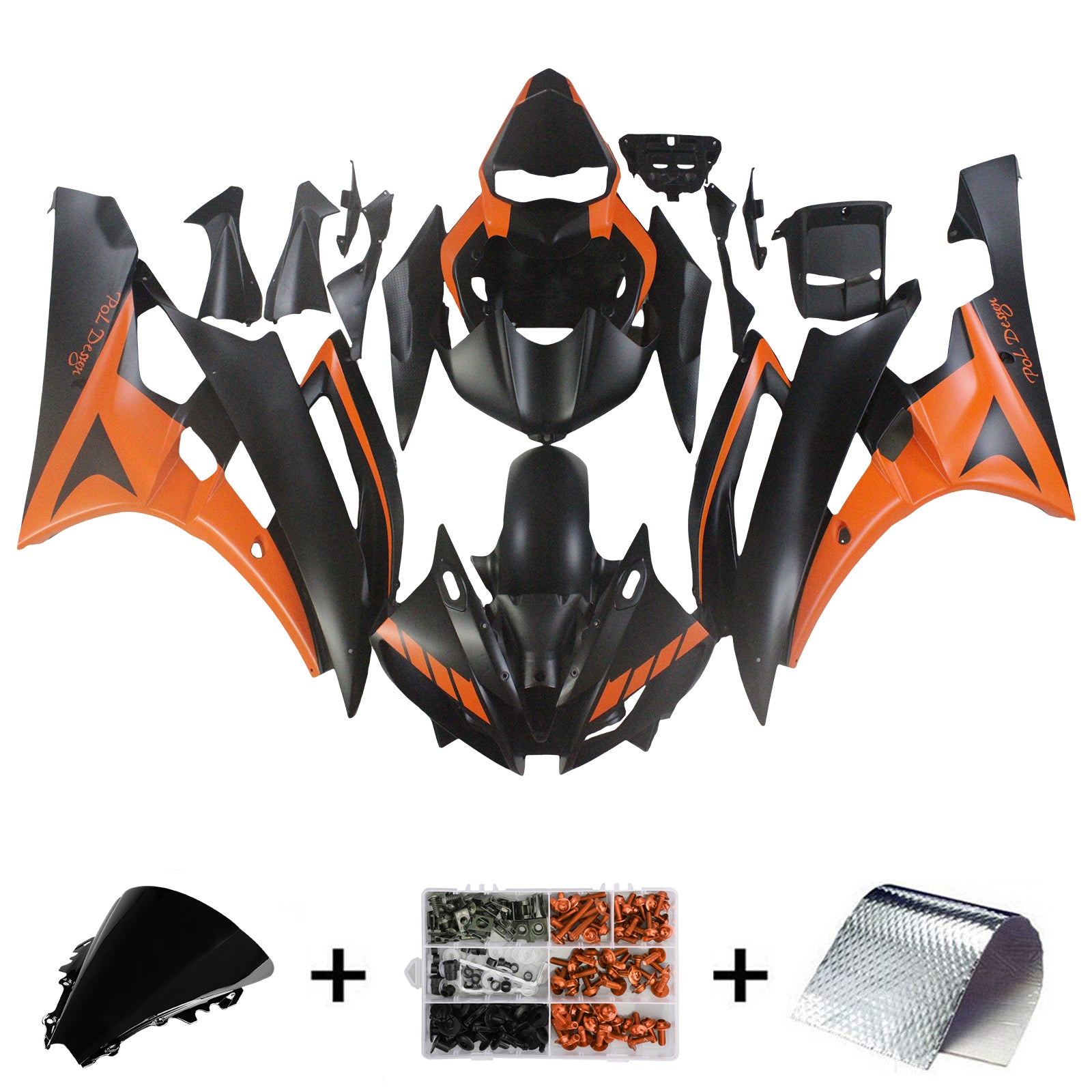 Yamaha YZF 600 R6 2006-2007 Kit Carenado Carrocería Plástico ABS