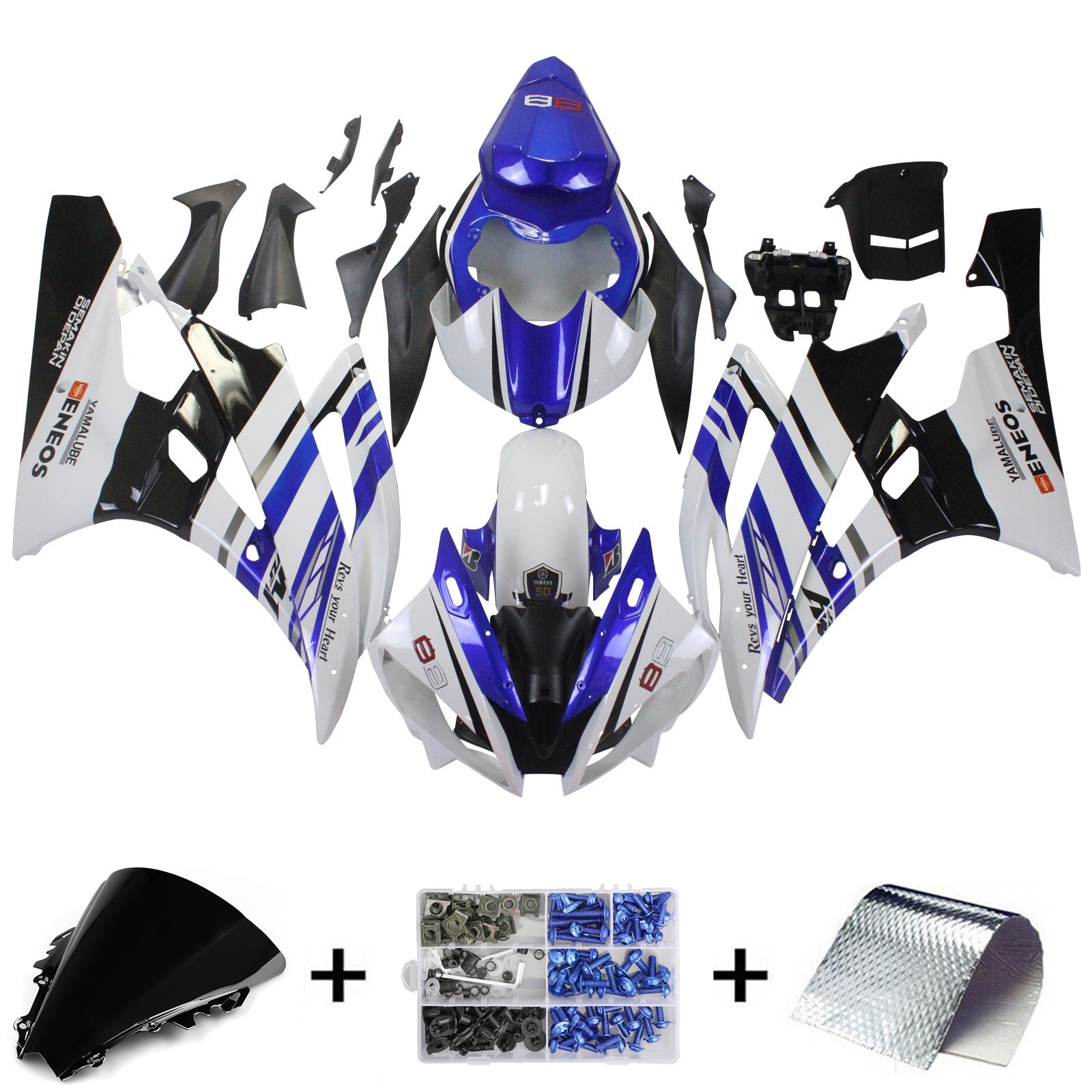 Yamaha YZF 600 R6 2006-2007 Kit Carenado Carrocería Plástico ABS