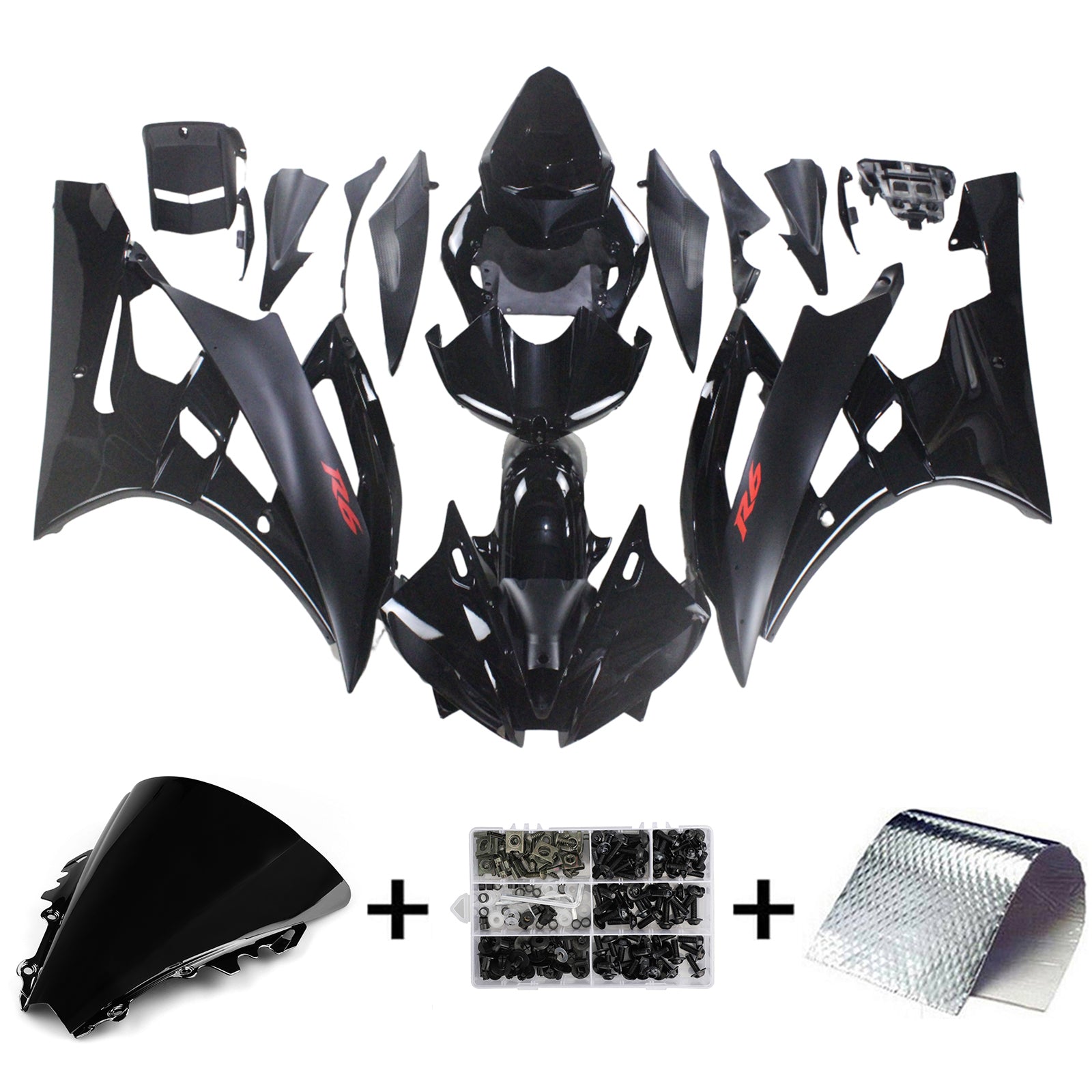 Yamaha YZF 600 R6 2006-2007 Kit Carenado Carrocería Plástico ABS