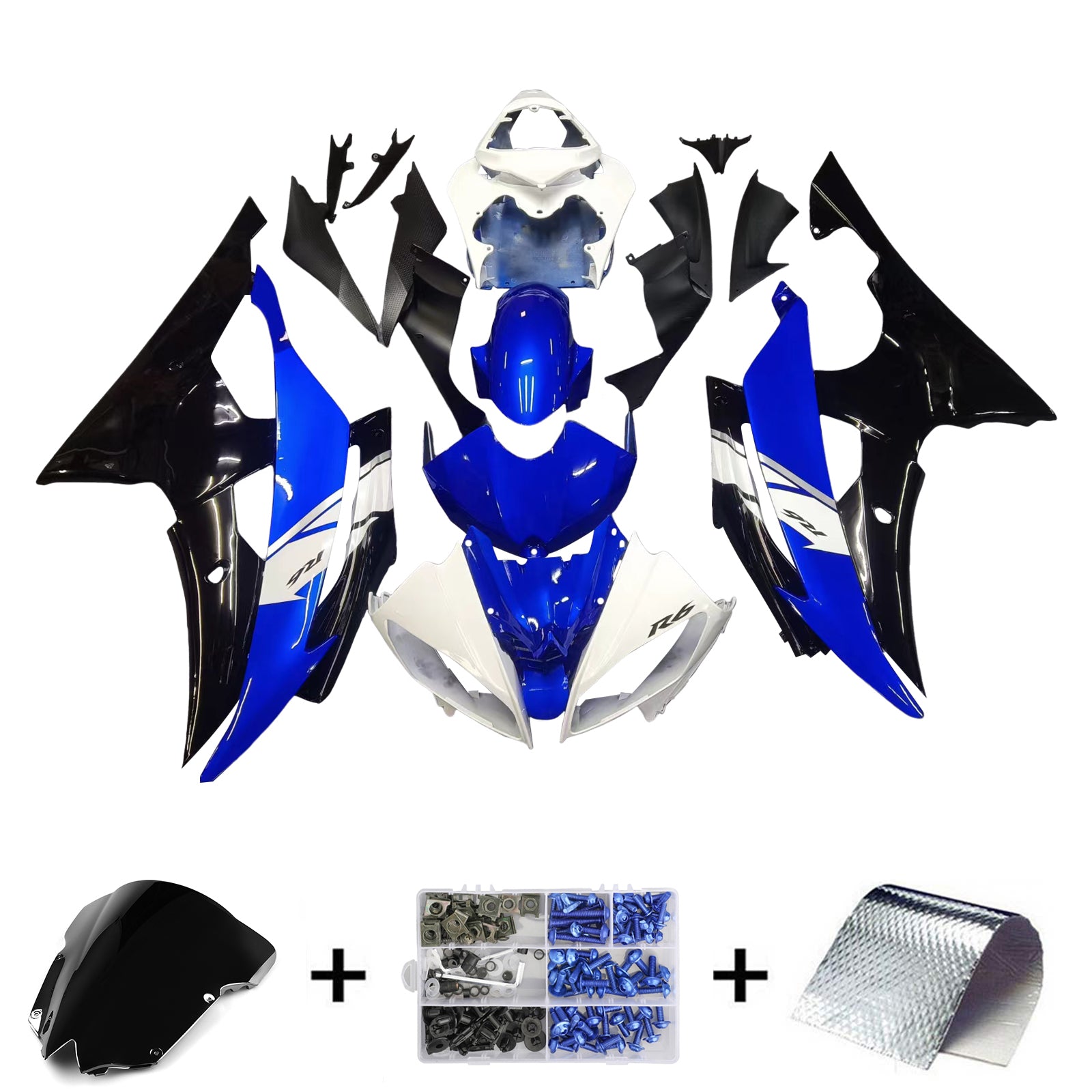 Yamaha YZF 600 R6 2008-2016 Kit Carenado Carrocería Plástico ABS