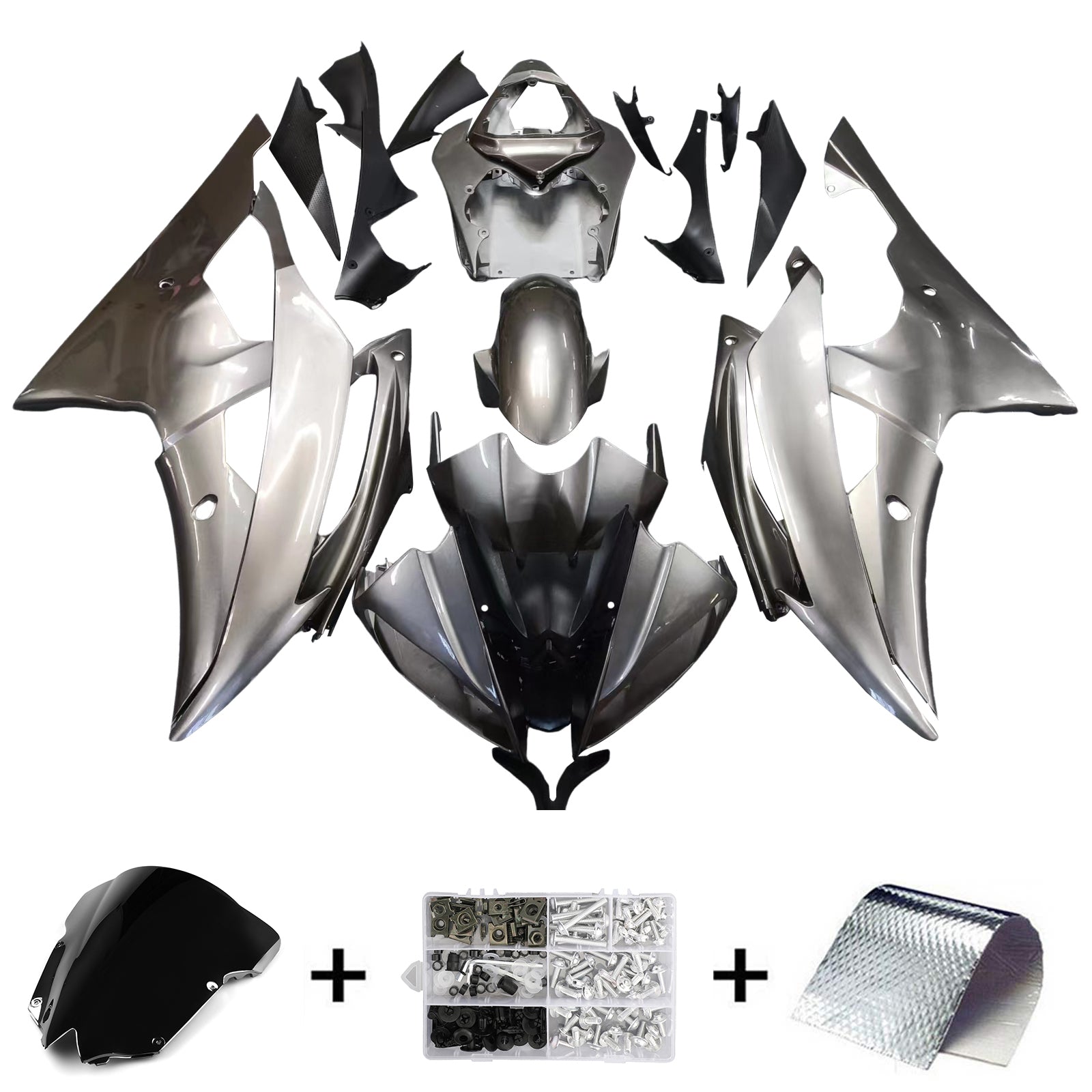 Yamaha YZF 600 R6 2008-2016 Fairing Kit Bodywork Plastic ABS