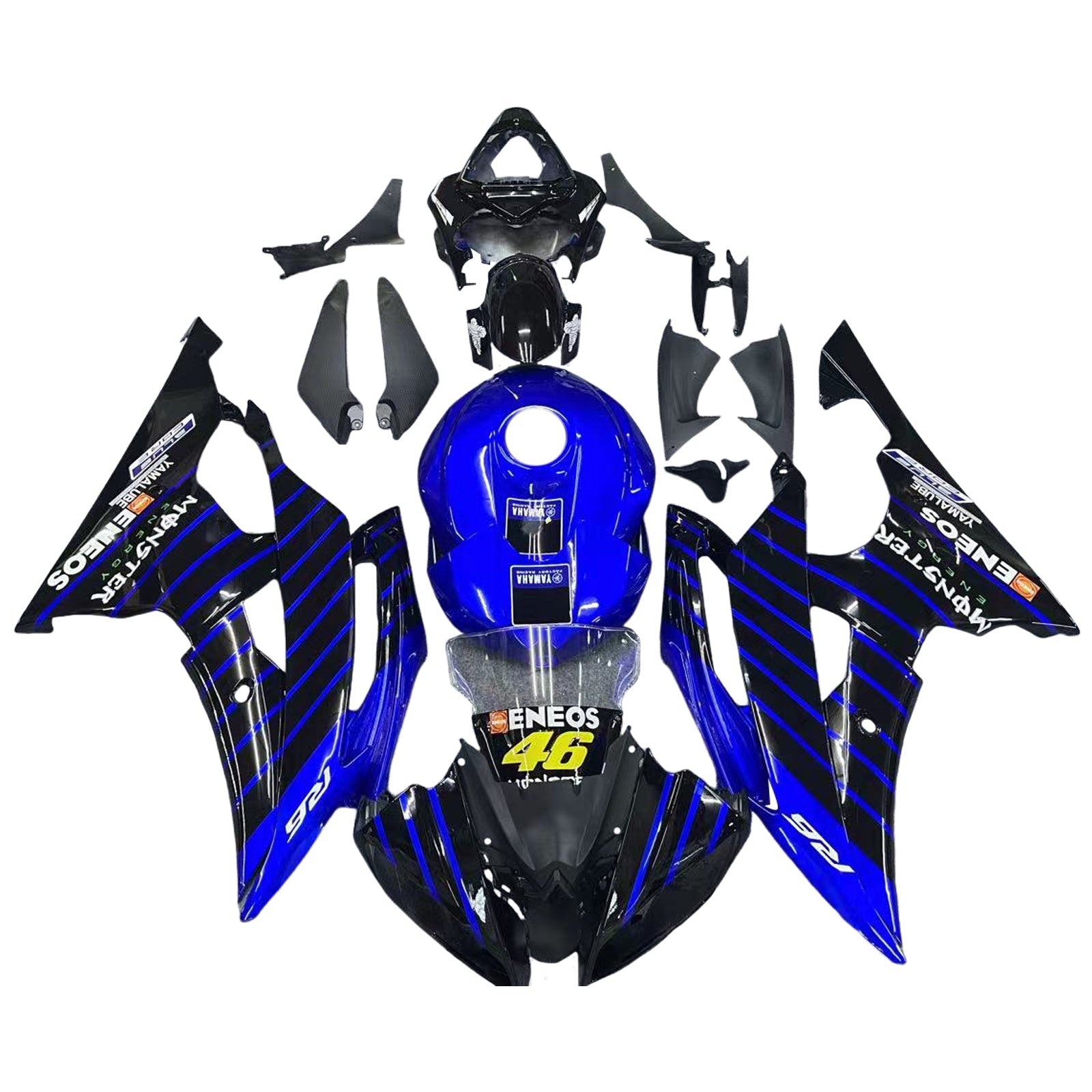 Yamaha YZF 600 R6 2008-2016 Kit Carenado Carrocería Plástico ABS