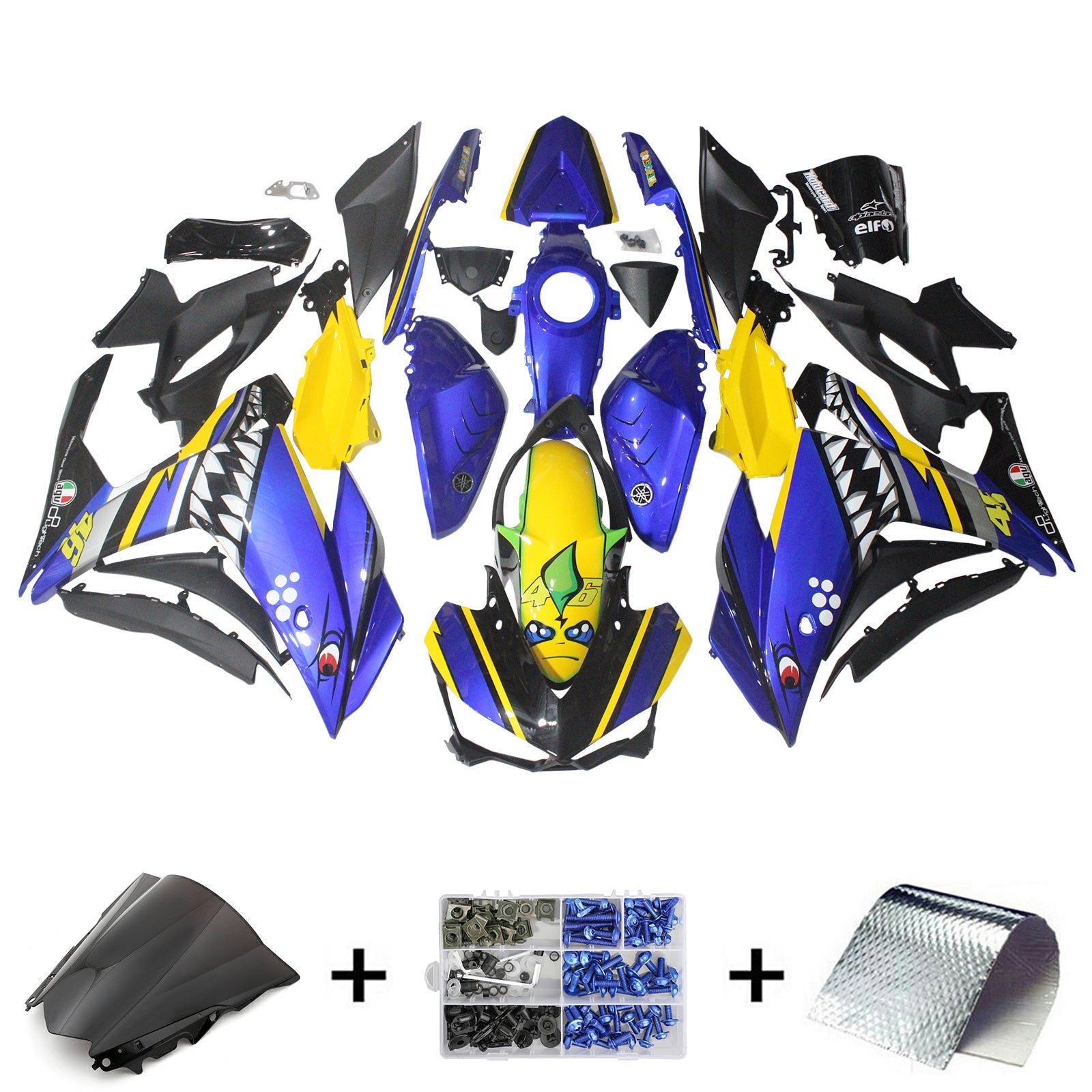 Yamaha YZF-R3 2014-2018 R25 2015-2017 Fairing Kit Bodywork ABS