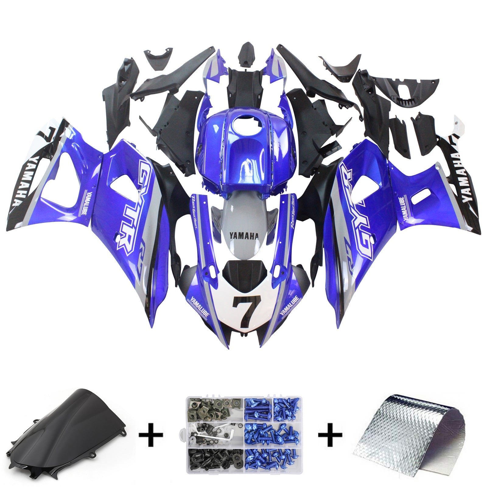 Yamaha YZF-R7 2021-2024 Fairing Kit Bodywork Plastic ABS