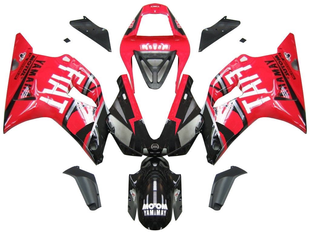 Fairings 2000-2001 Yamaha YZF-R1 Red Black No.46 FIAT Generic