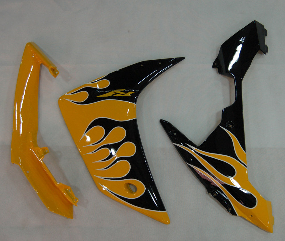 Fairings 2007-2008 Yamaha YZF-R1 Yellow & Black Flame R1 Generic