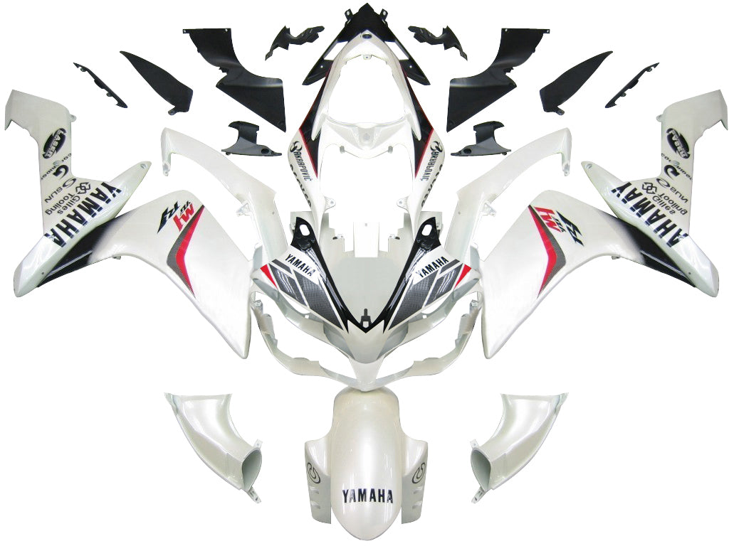 Fairings 2007-2008 Yamaha YZF-R1 White Carbon Look R1 Generic