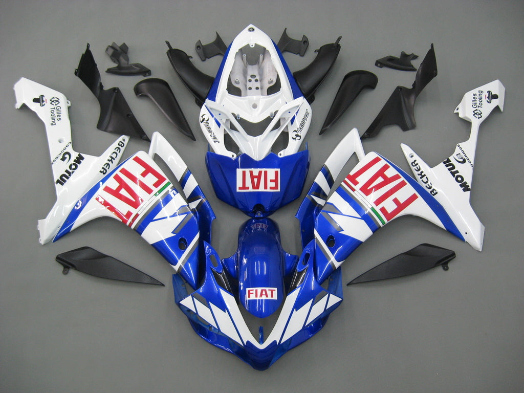 Fairings 2007-2008 Yamaha YZF-R1 Blue White FIAT Generic