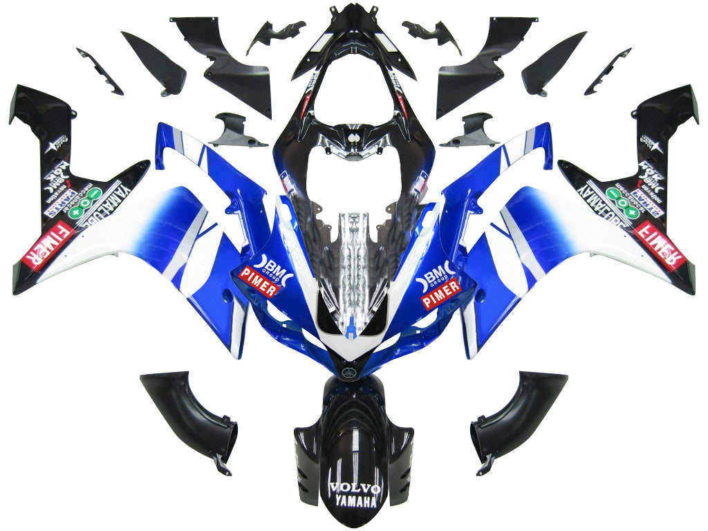 Fairings 2007-2008 Yamaha YZF-R1 Blue Black BMC R1 Generic