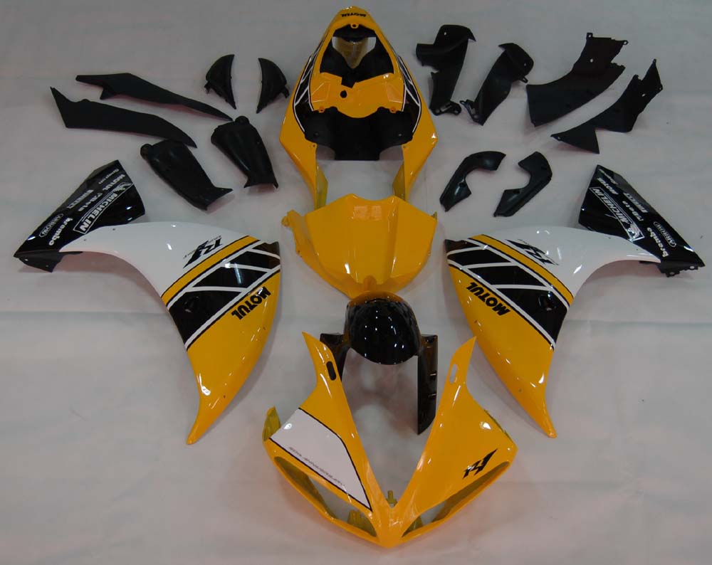 Fairings 2009-2011 Yamaha YZF-R1 Yellow Black Motul R1 Generic