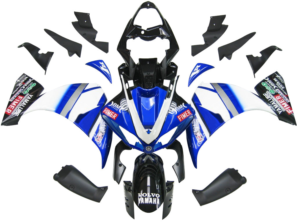 Fairings 2009-2011 Yamaha YZF-R1 Blue Black BMC R1 Generic