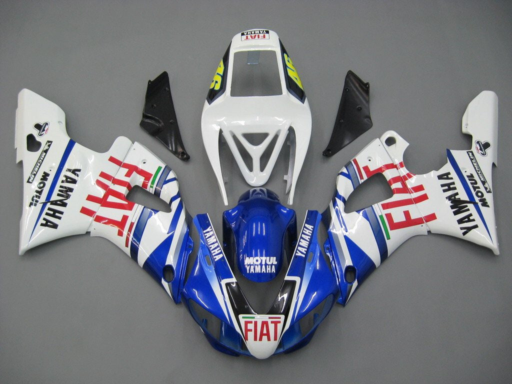 Fairings 1998-1999 Yamaha YZF-R1 Blue White No.46 FIAT Generic