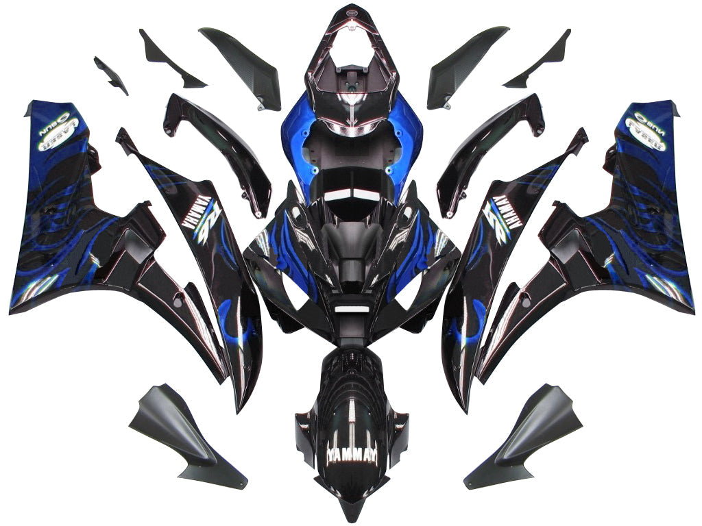 Fairings 2006-2007 Yamaha YZF-R6 Black & Blue Flame R6 Generic