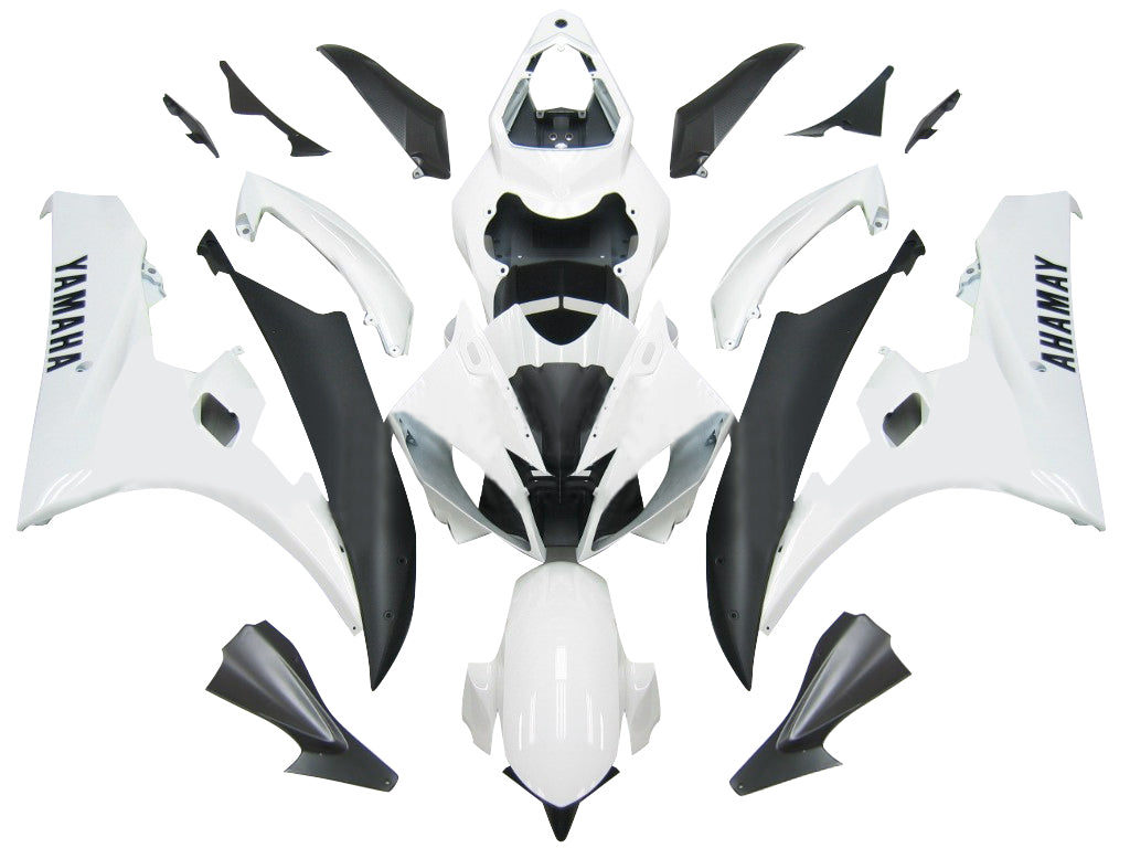 Fairings 2006-2007 Yamaha YZF-R6 White Black R6 Generic