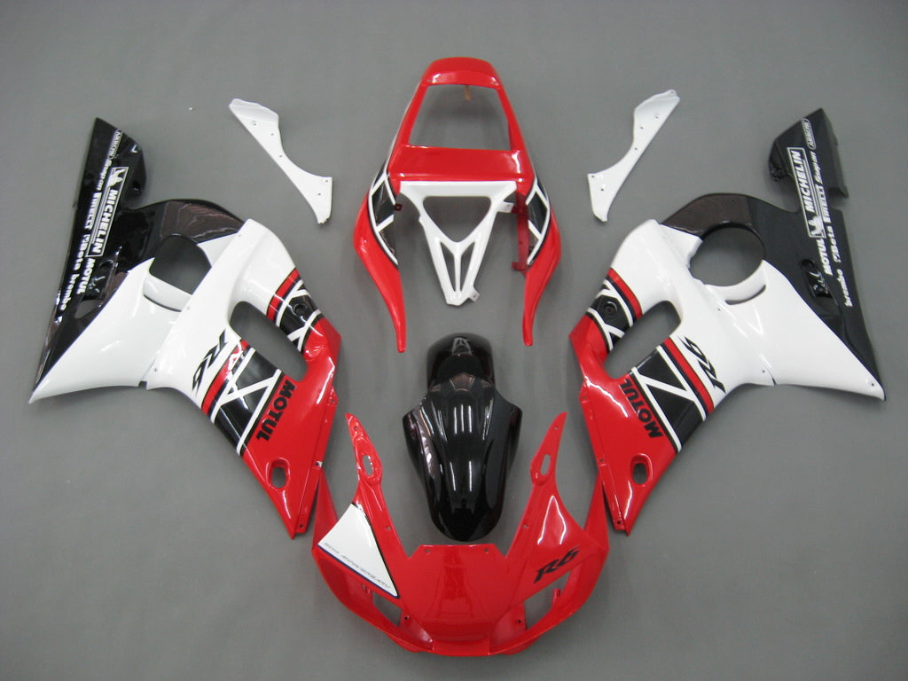 Fairings 1998-2002 Yamaha YZF-R6 Red White Black R6 Generic