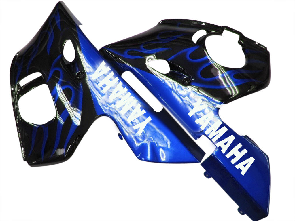 Fairings 1998-2002 Yamaha YZF-R6 Black & Blue Flame R6 Generic