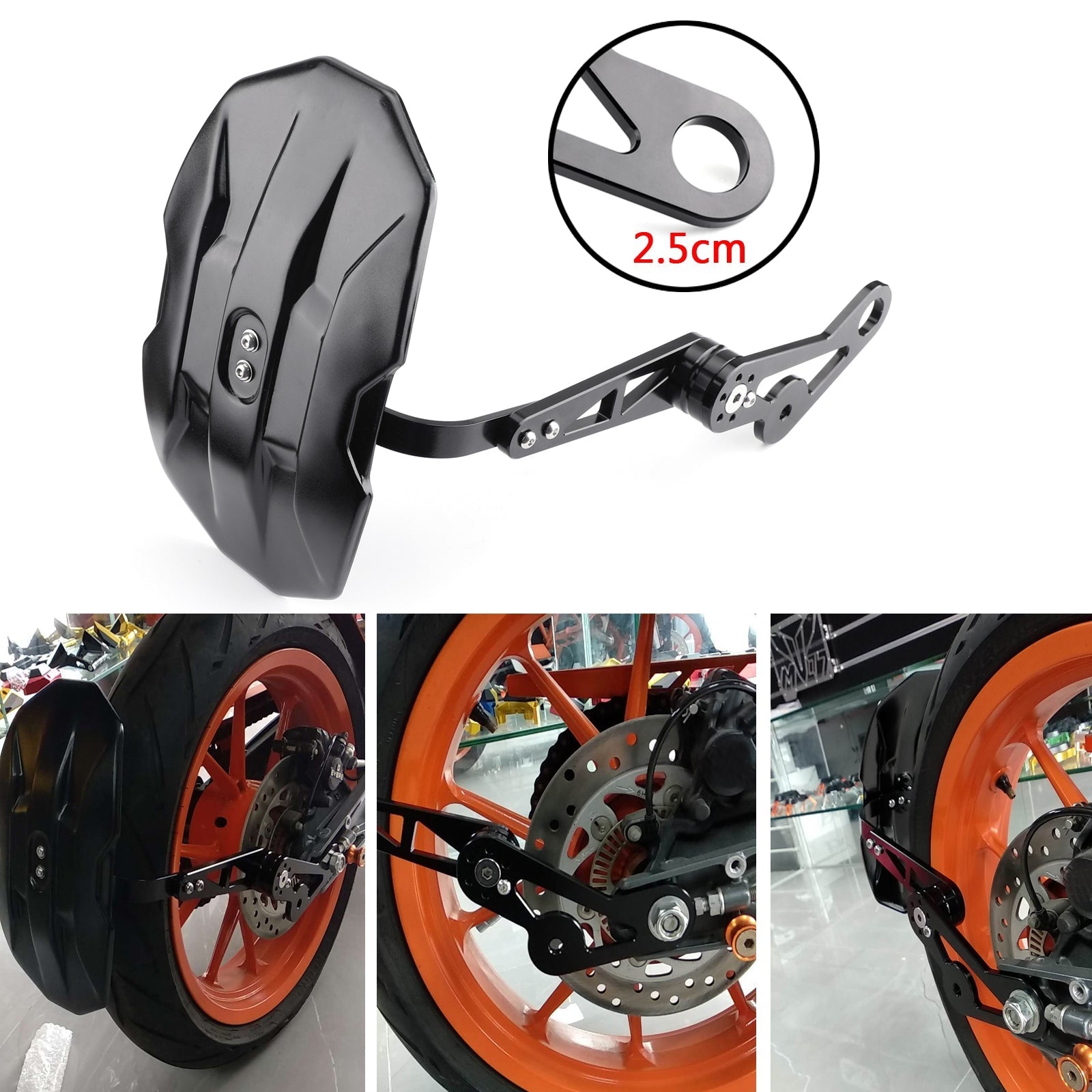 Universal Motorcycle Rear Fender Mudguards For Honda Yamaha Suzuki Triumph BMW