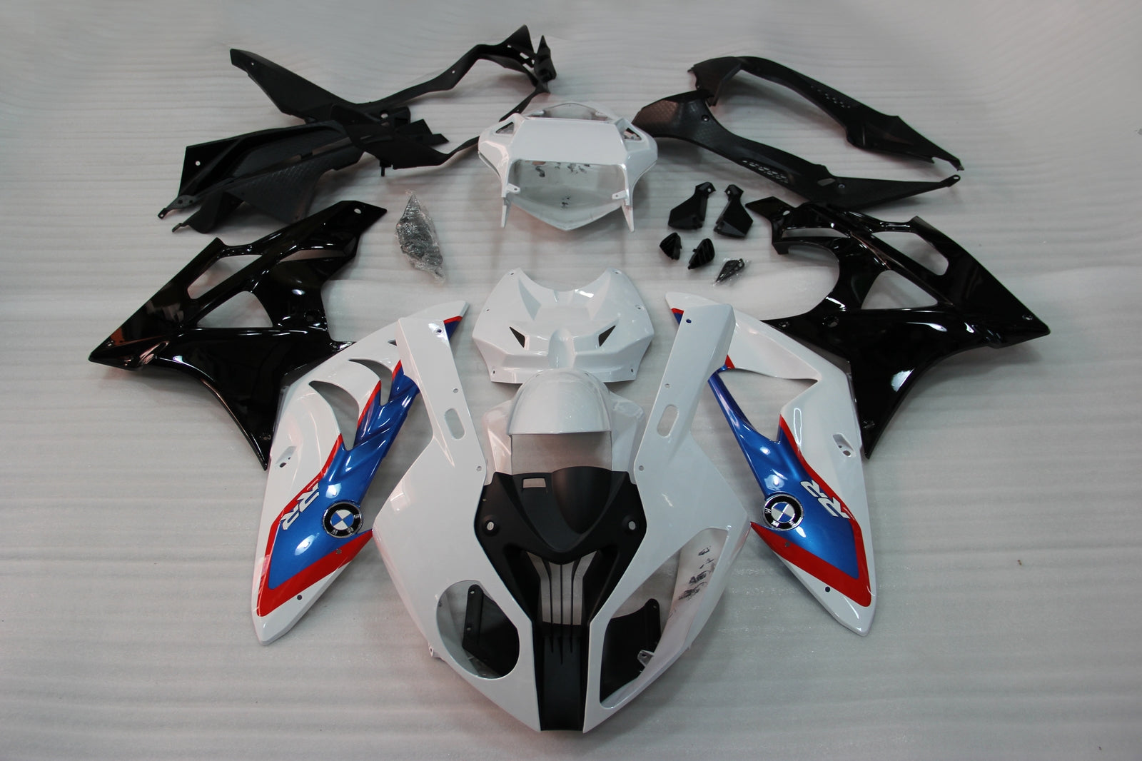 Carenados para BMW S1000RR 2009-2014 Blanco Negro SRR Genérico