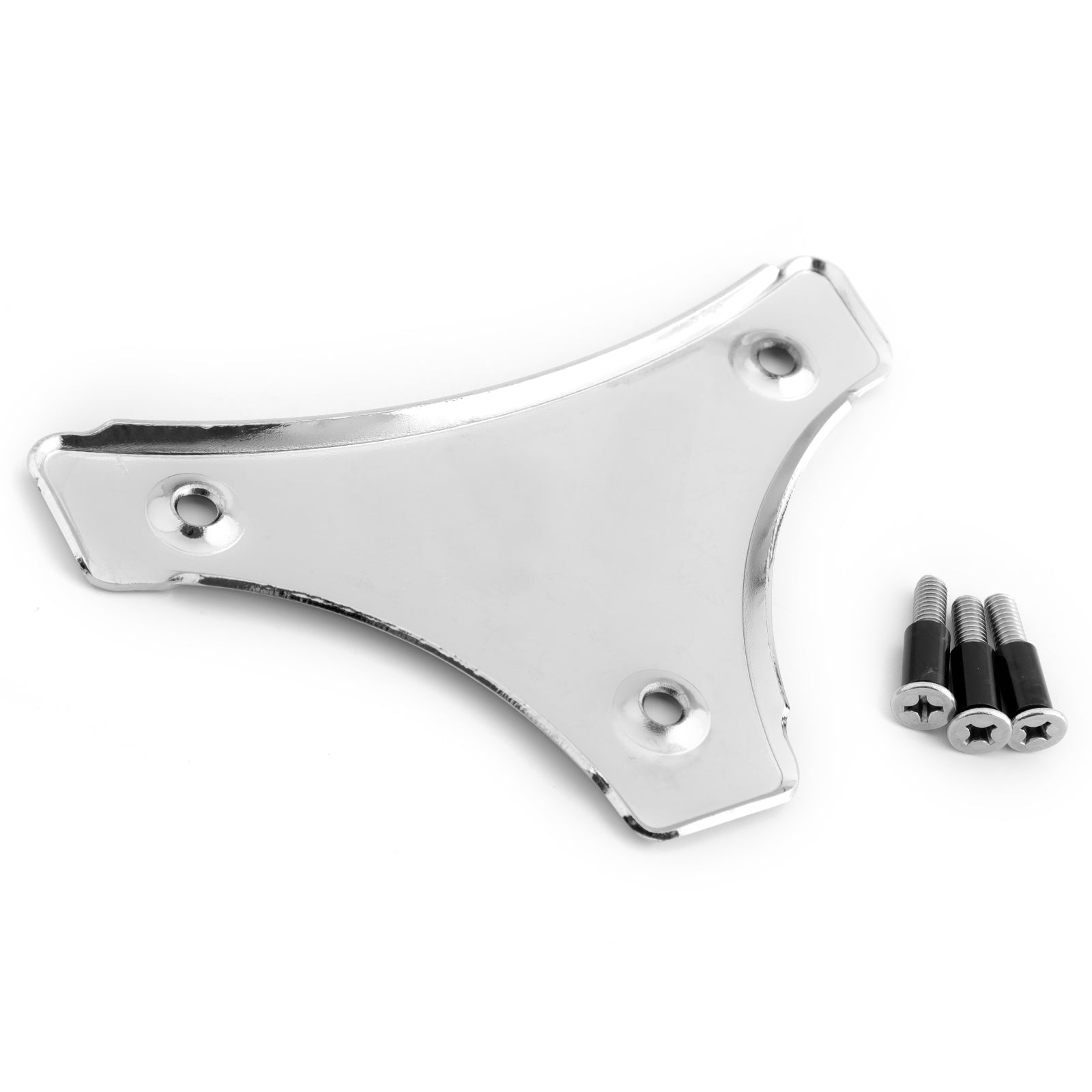 Sissy Bar Backrest Triangle Mounting Plate For Harley Touring Street Glide Generic