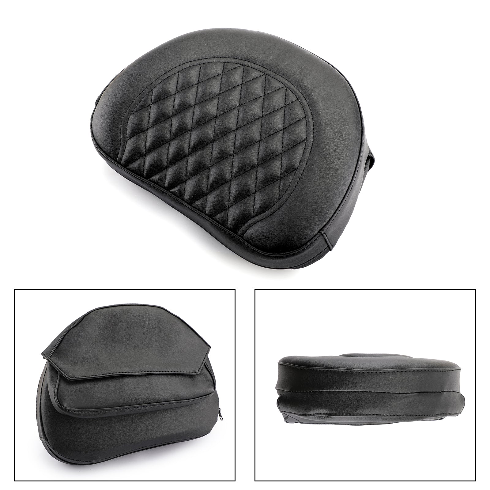 Driver Rider Backrest Cushion Pad For Touring Road Gilde FLTR Road King Generic