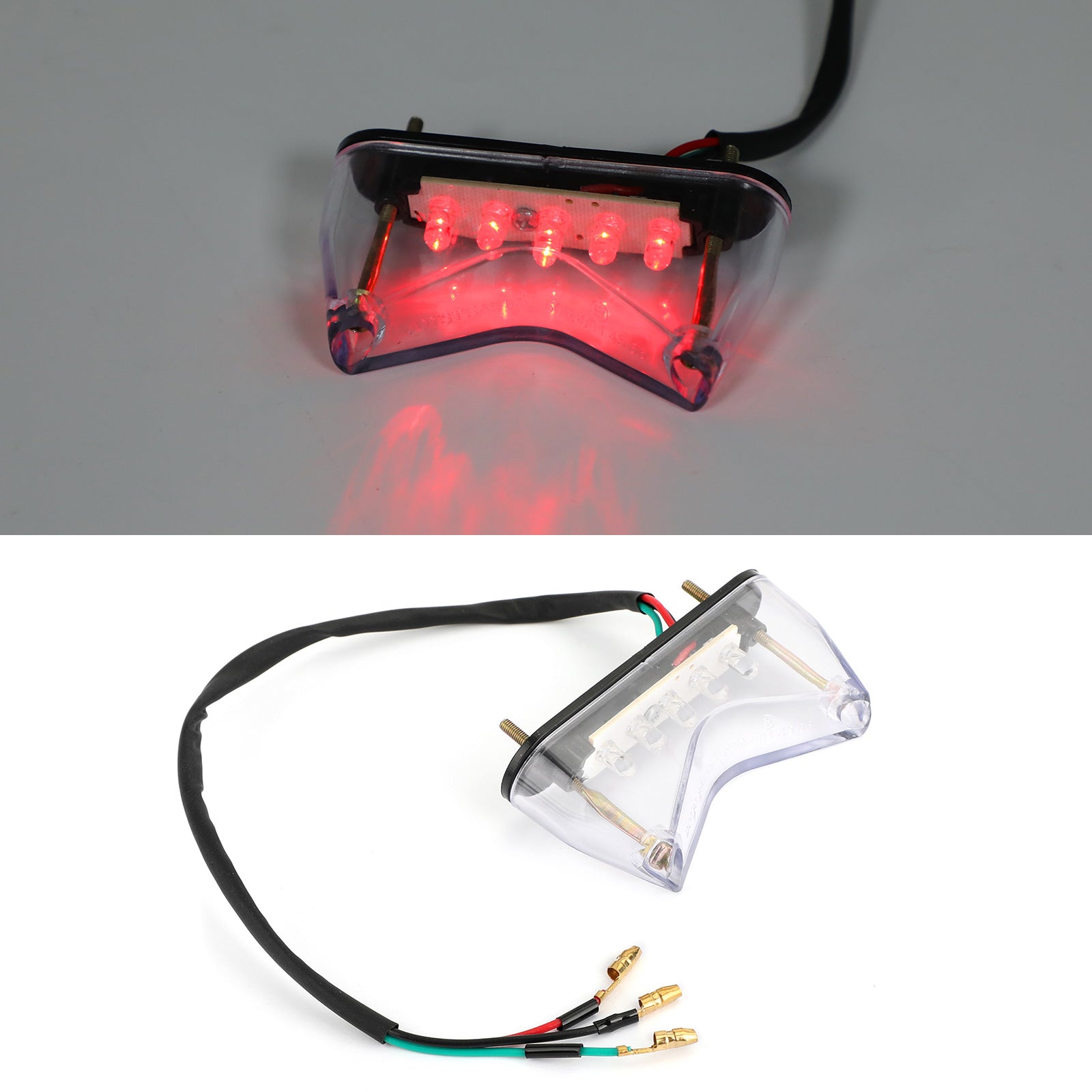 1x Brake Running Tail Light LED For Universal Motorcycle Bobber ATV Dirt Bike