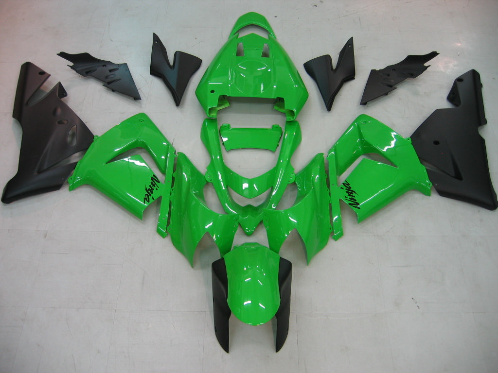 Fairings 2004-2005 Kawasaki ZX 10R Green Black Ninja Generic