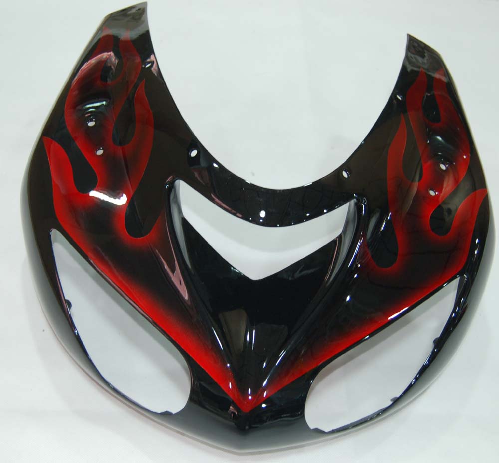 Fairings 2006-2007 Kawasaki ZX 10R Black & Red Flame Ninja Generic