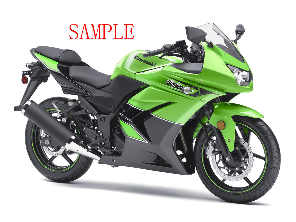 Fairings 2008-2012 Kawasaki ZX250R EX250 Green Black Ninja ZX250 Generic