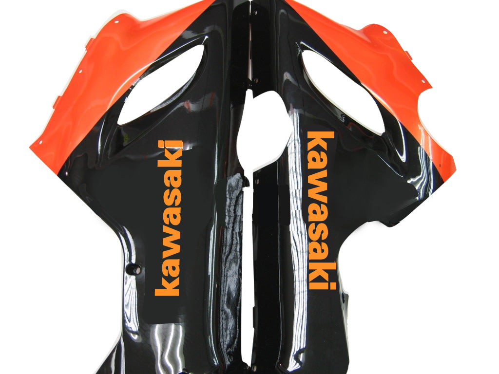 Fairings 2005-2006 Kawasaki ZX6R 636 Orange Black elf Ninja Generic