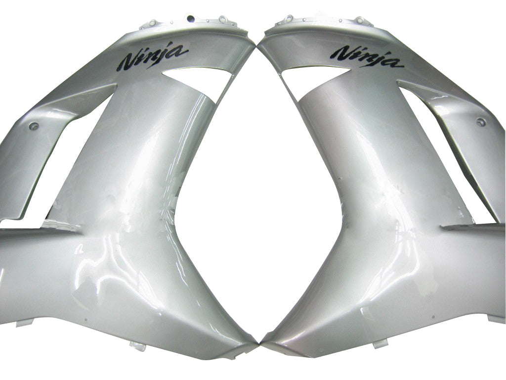 Fairings 2007-2008 Kawasaki ZX6R ZX636 Silver Ninja ZX6R Generic