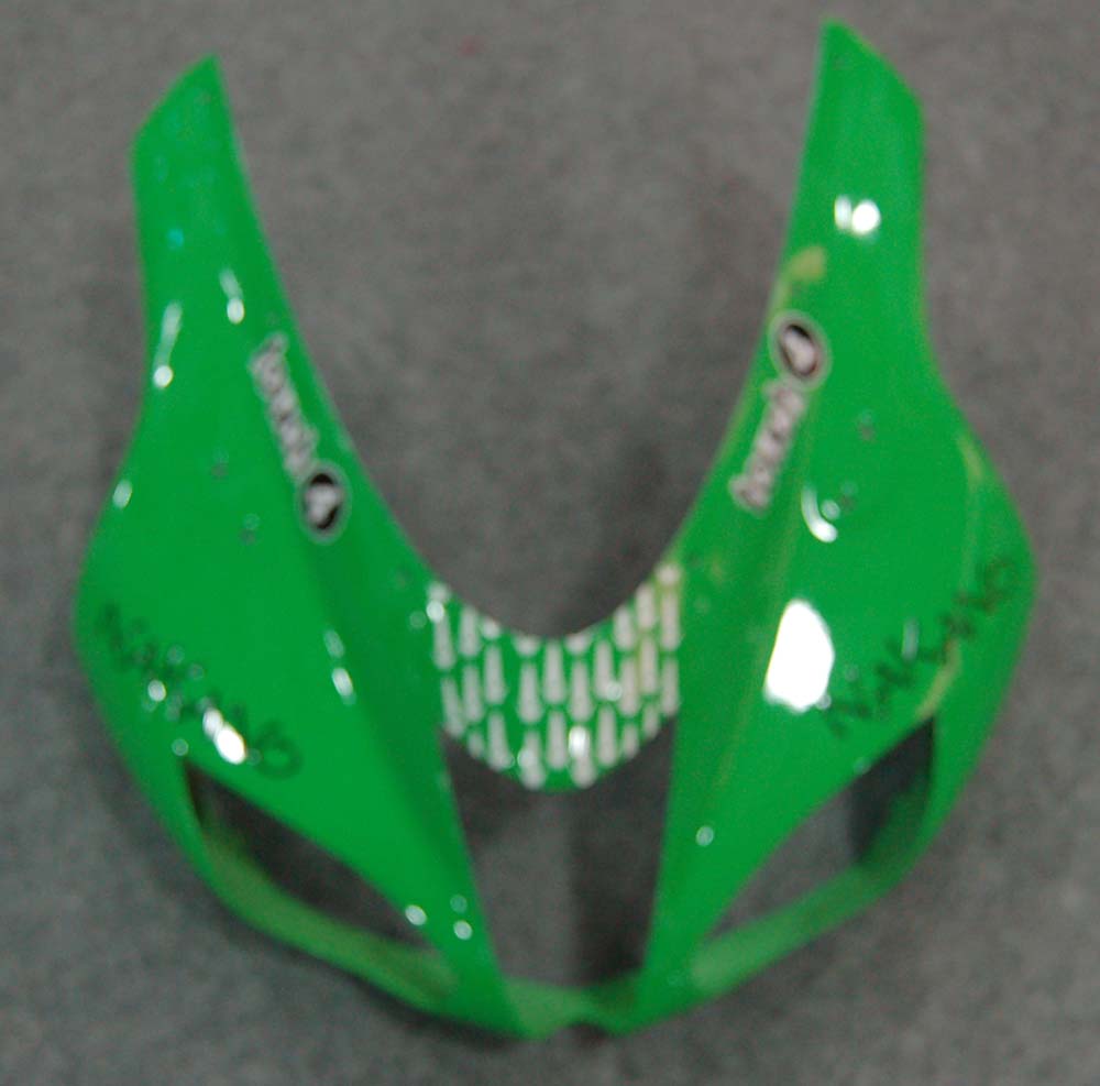 Fairings 2007-2008 Kawasaki ZX6R ZX636 Green Black ZX6R Generic