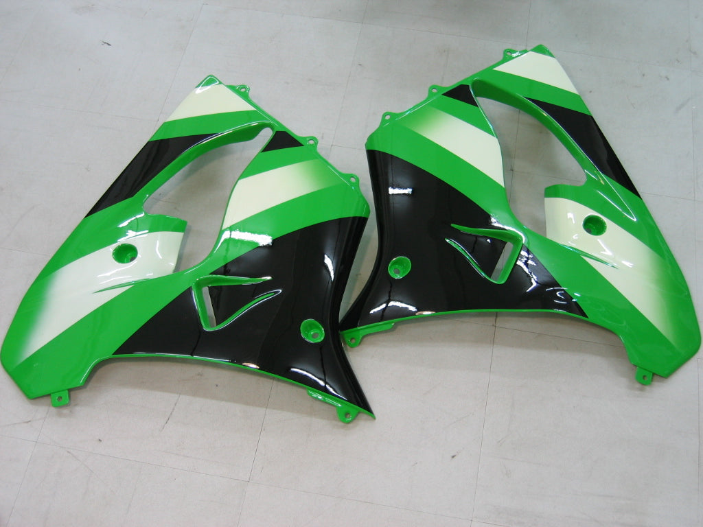 Fairings 2000-2001 Kawasaki ZX 9R Green Black ZX9R Generic