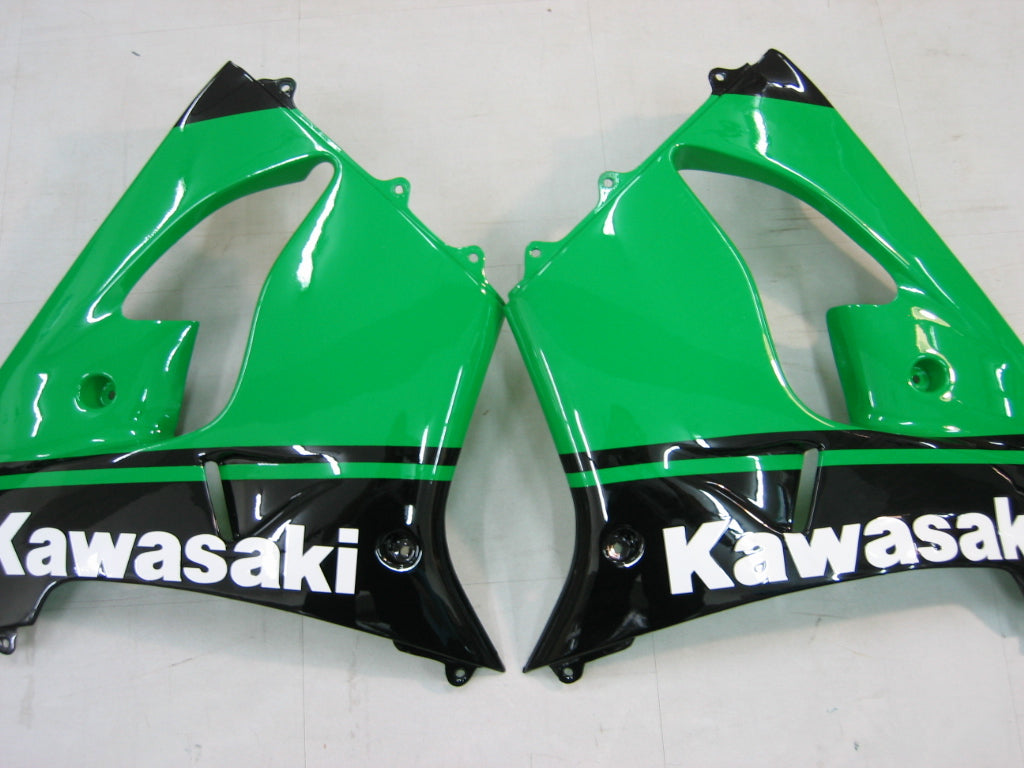 Fairings 2000-2001 Kawasaki ZX 9R Green Black No.14 ZX9R Generic