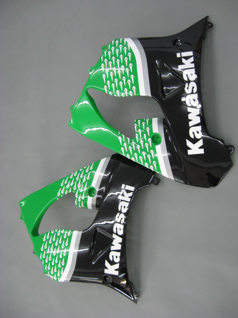 Fairings 2000-2001 Kawasaki ZX 9R Green Black No.56 Nakano Generic