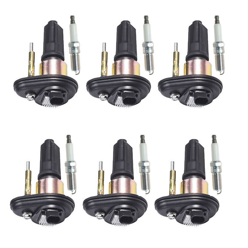 2004-2006 GMC Canyon Chevrolet Colorado L4 2.8L L5 3.5L 6X Ignition Coils +Spark Plugs UF303