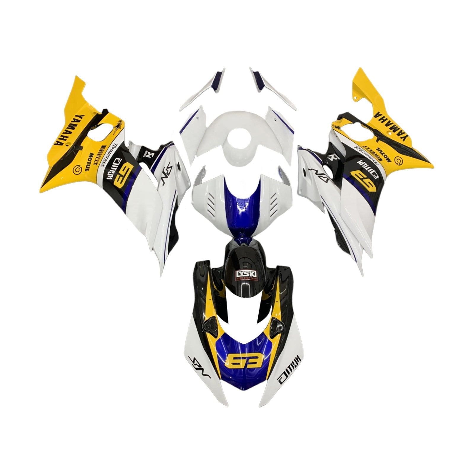 Yamaha YZF-R6 2017-2023 Fairing Kit Bodywork Plastic ABS