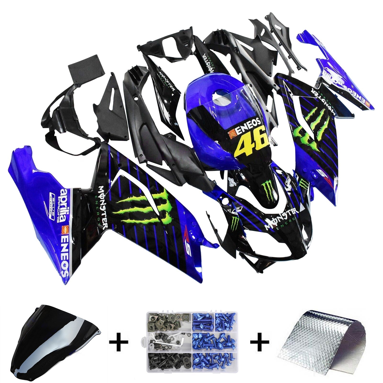 Amotopart Aprilia RS125 2006-2011 Fairing Kit Bodywork Plastic ABS