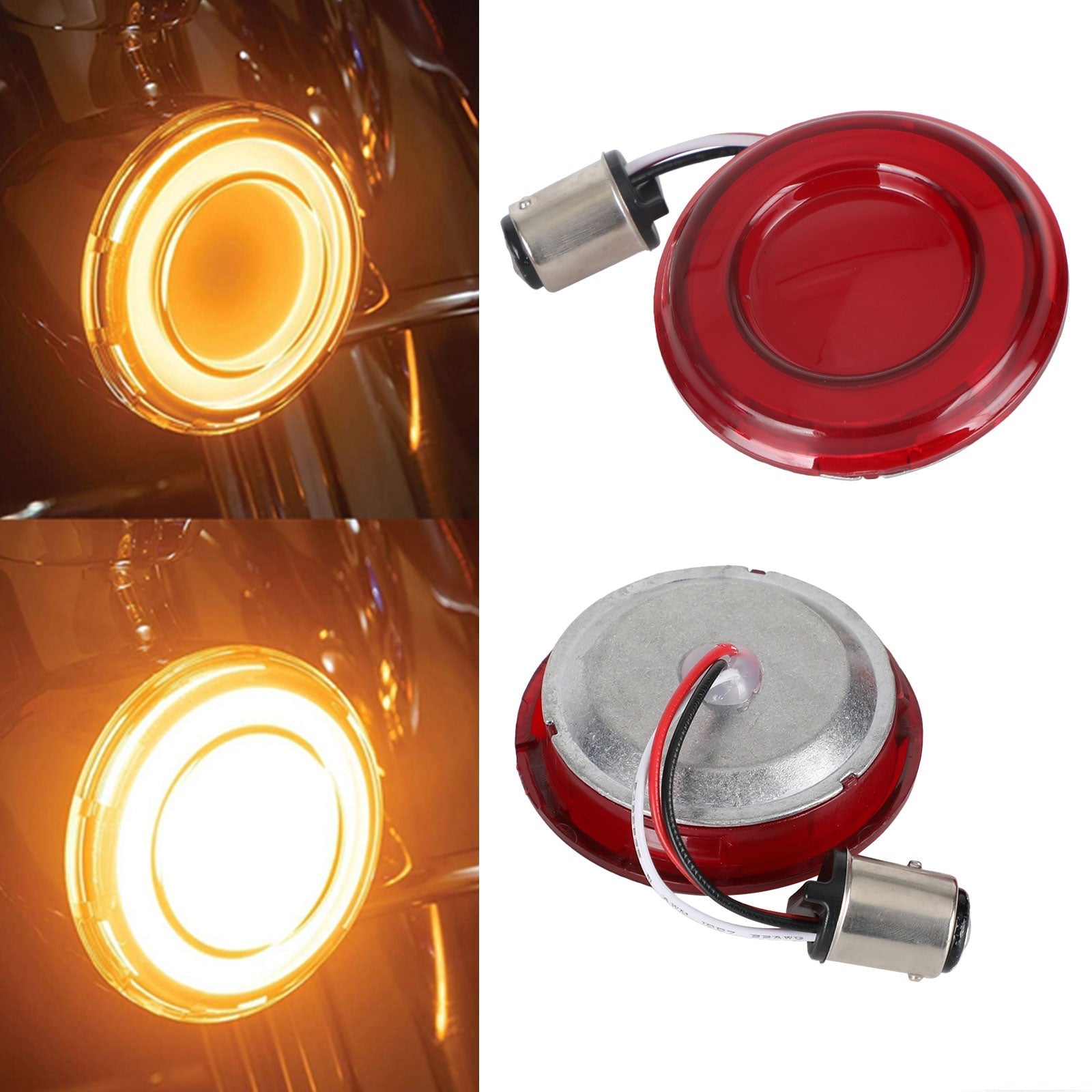 1157 LED Brake Turn Signal Light For Touring Street Glide Electra Glide Generic