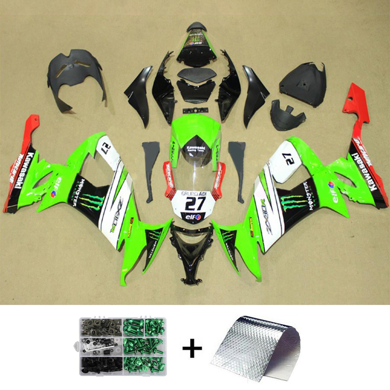 Kit Carenado Kawasaki ZX10R 2008-2010 Carrocería Plástico ABS