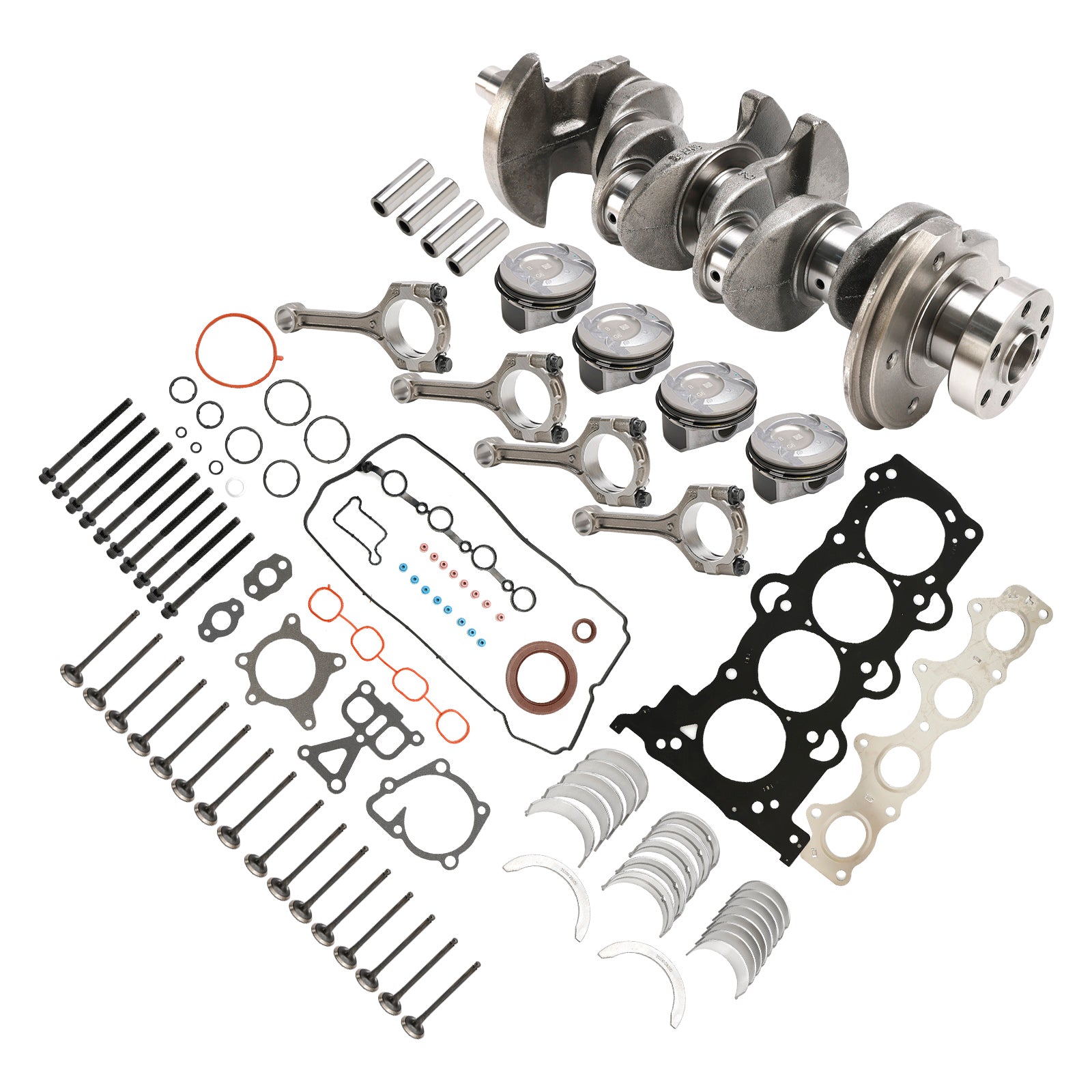 2013-2019 Kia Soul (PS) Carens (RP) G4FD 1.6L Engine Rebuild Overhaul Kit w/Crankshaft & Connecting Rod