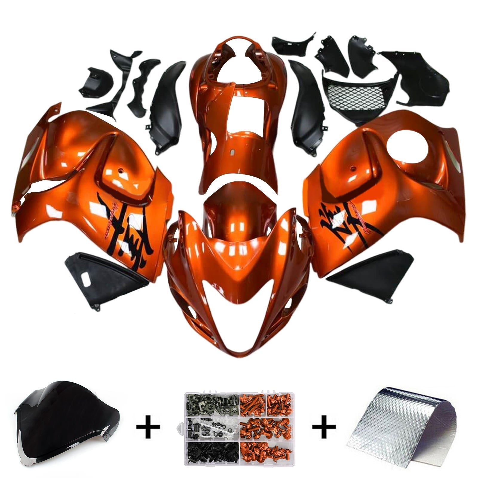 Amotopart Suzuki Hayabusa GSX1300R 2008-2020 Fairing Kit Bodywork Plastic ABS